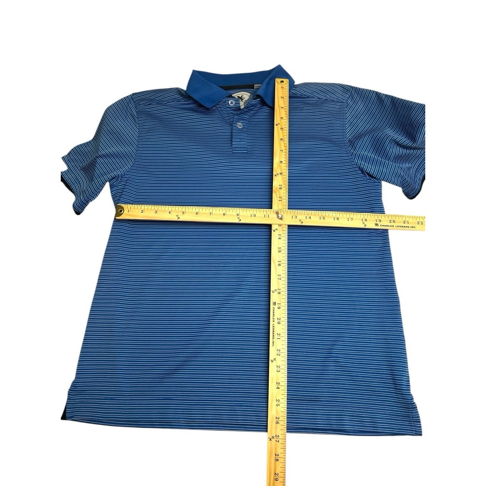 Callaway Golf X Series Men's Size M Blue Striped Short Sleeve Polo